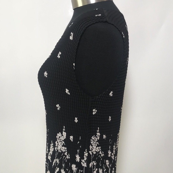 NOTATIONS Womens Large Floral Print Blouse Black - Picture 5 of 6